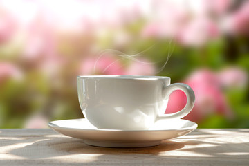 morning coffee in the garden