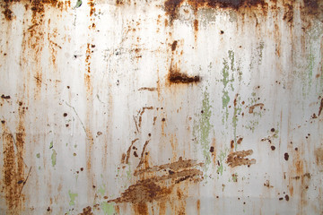 Grunge, stained, rusty, painted old textured  metal background
