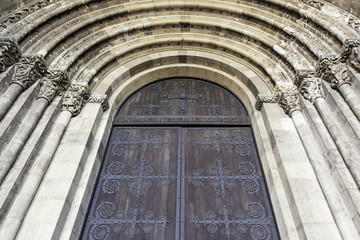 Naklejka premium Old church facade