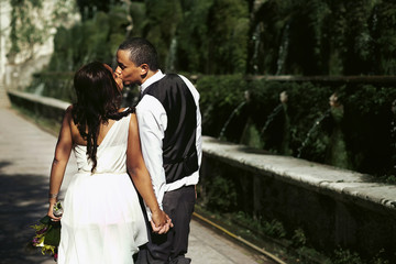 Fototapeta premium Beautiful pair of newlyweds