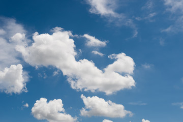 Fototapeta na wymiar Clouds and blue sky background.