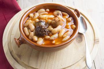 Fabada Asturiana typical food spanish