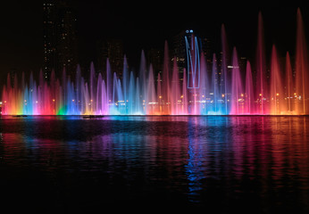 Musical fountain show in Sharjah