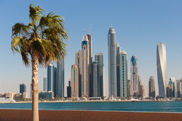 General view of the Dubai Marina UAE