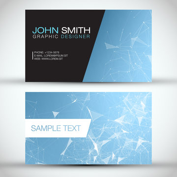 Blue Modern Business Card Set | EPS10 Vector Design