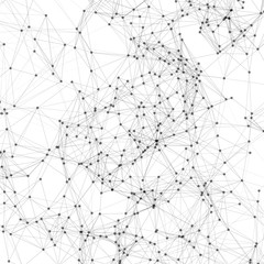 Black and White Mesh Vector Background | EPS10 Design