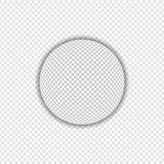 Big Transparent Sphere with Shadow | Design Elements on Isolated Background