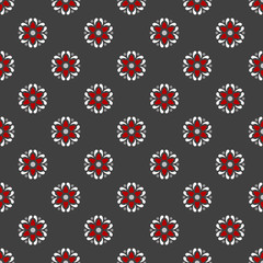 Seamless background with abstract ethnic pattern.