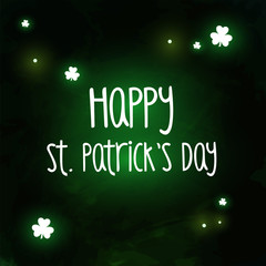 Beautiful template card for St. Patrick's Day