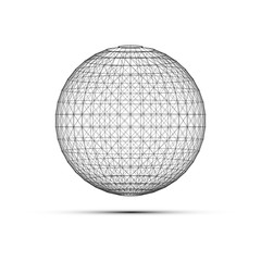 Minimal Black and White 3D Globe | EPS10 Design Layout for Your Business