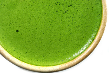 Japanese Matcha green tea in cup