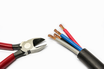 Electric cable and cutter .