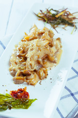 Creamy White Wine and Mushroom Sauce