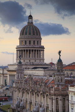 Capitolio and Parque Central, Havana, Cuba
