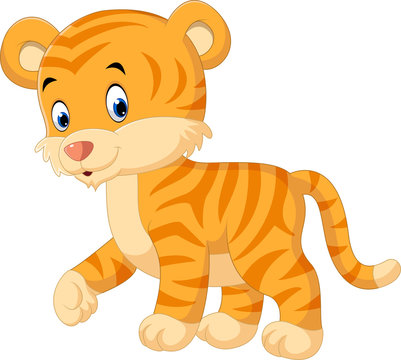 Cute tiger cartoon
