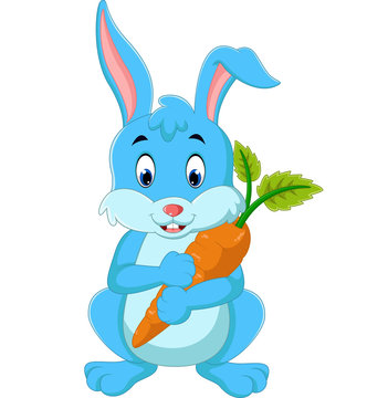 Cartoon happy rabbit 