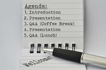 Agenda for presentation