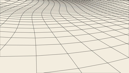Abstract  wireframe landscape background. Cyberspace grid. 3d technology   illustration. Digital   for presentations .