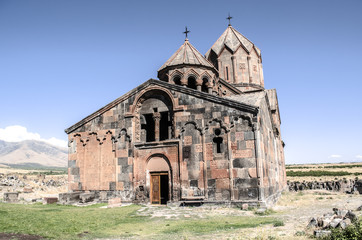 Facade the restored monastery the fifth century Ohanavank