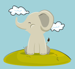 icon elephant design isolated vector illustration eps 10