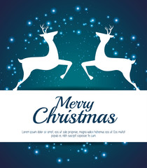 Fototapeta na wymiar card merry christmas and new year design isolated vector illustration eps 10