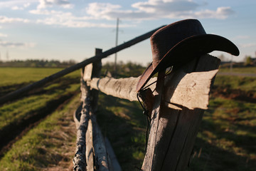 cowboy hat fence