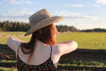 cowgirl hat nature