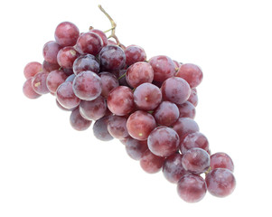 Black grapes.Isolated on a white background