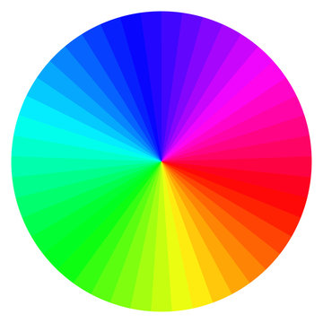 color wheel with different colors