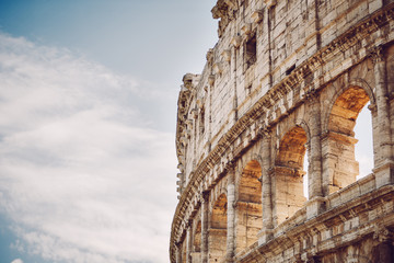 Colosseum close-up detail, Rome, Italy