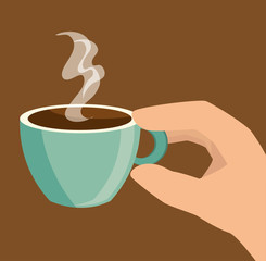 cartoon cup coffee design design vector illustration eps 10