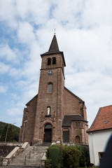 Fototapeta na wymiar Kirche in Namborn