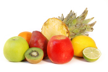 Colorful group of fresh fruits