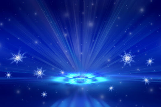 Christmas blue background