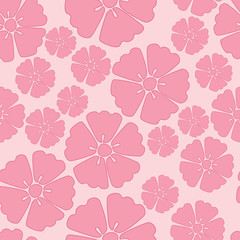 Cherry blossom sakura seamless pattern background