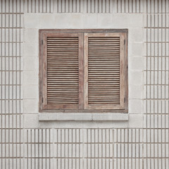 closed wooden window