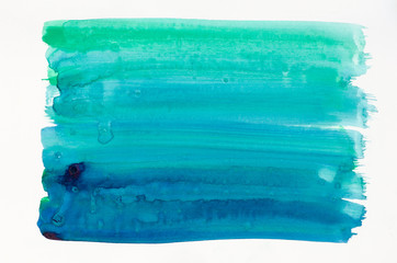 blue watercolor texture painted on white paper background