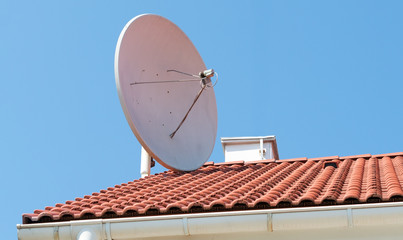 satellite dish on the roof