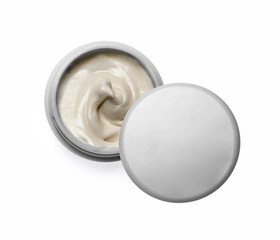 Cosmetic cream isolated on white 