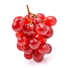 red grape isolated on white