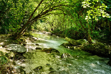 Orfento valley near Caramanico Terme in Abruzzo (Italy)