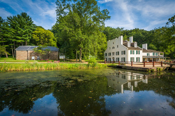 Obraz premium Kanał C & O i Centrum Turystyczne Great Falls Tavern w Chesa