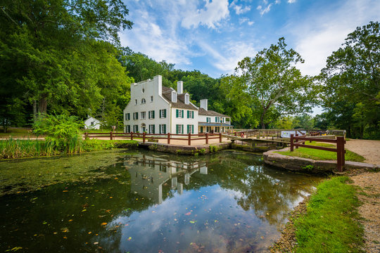 The C & O Canal, and Great Falls Tavern Visitor Center, at Chesa