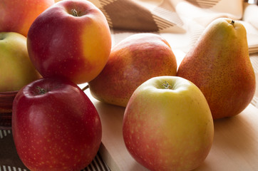 Apples and pears is backlight