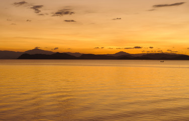 Nicoya Gulf after sunset