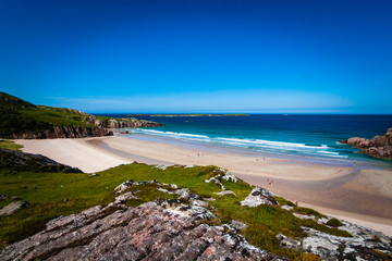 Beach cove in Scotland