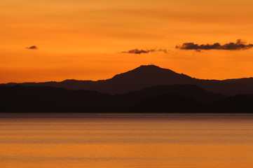 Nicoya Gulf in twilight, Costa Rica