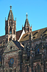 Fototapeta na wymiar Friburgo (Freiburg), la Cattedrale - Germania