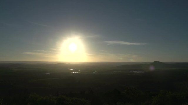 Sunset time lapse from Mount Coolum in Queensland, Australia