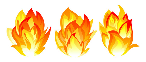 Three fire icon